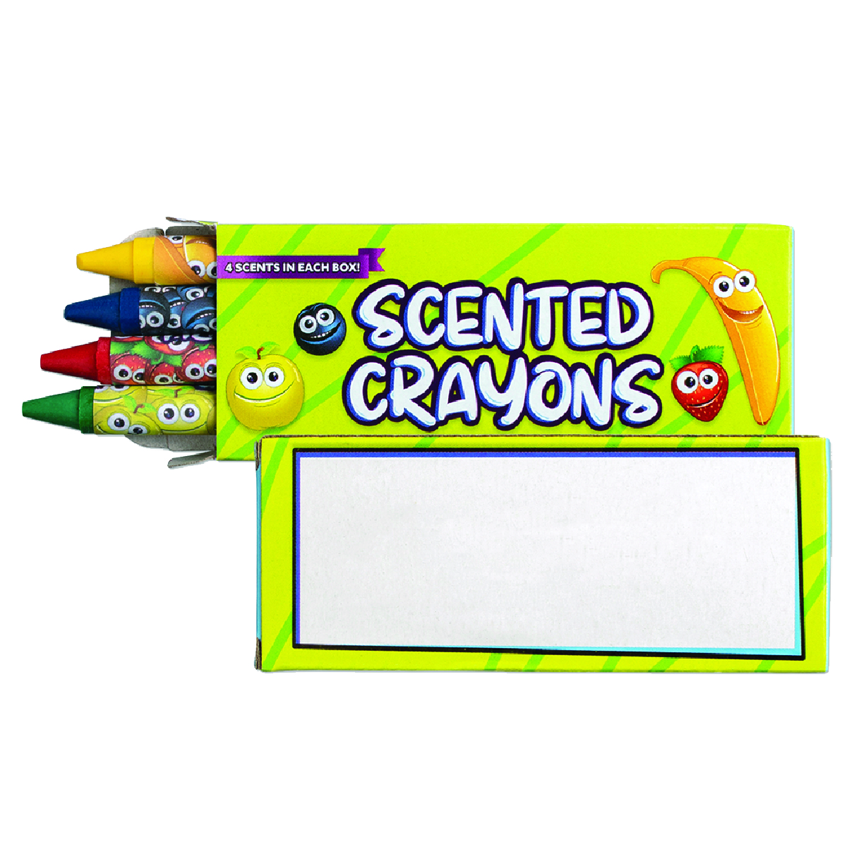 Green 4 Pack Scented Crayons 