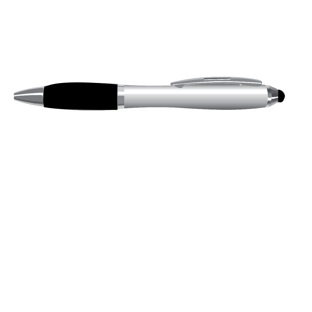 Translucent Black Silhouette Stylus Pen
