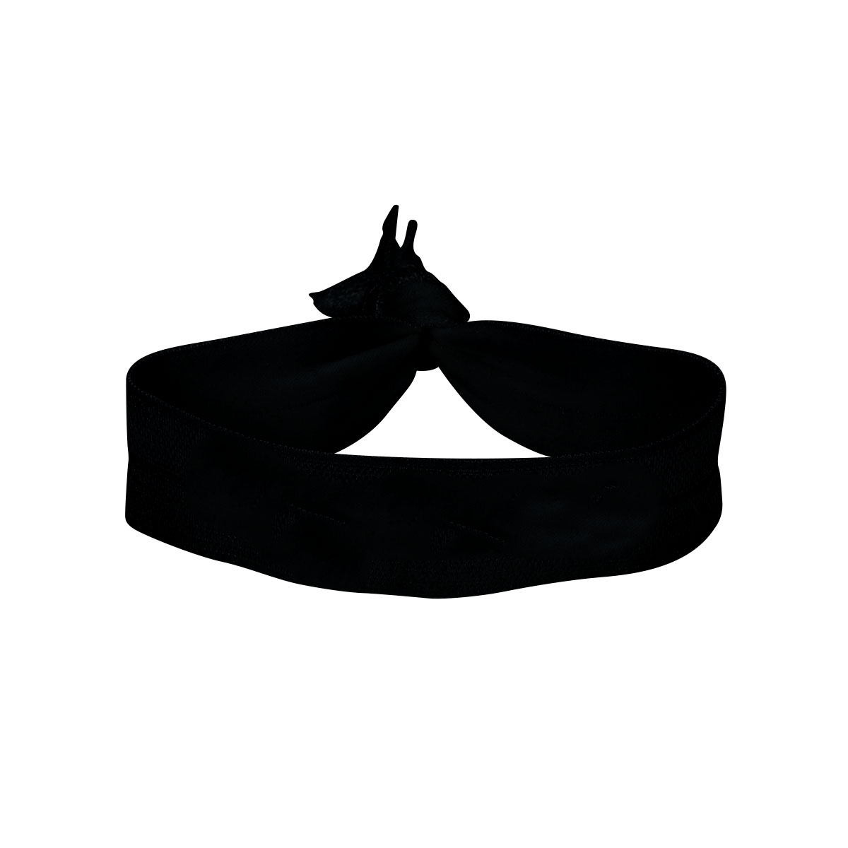 Black Elastic Fold-Over Wristband (3/4")