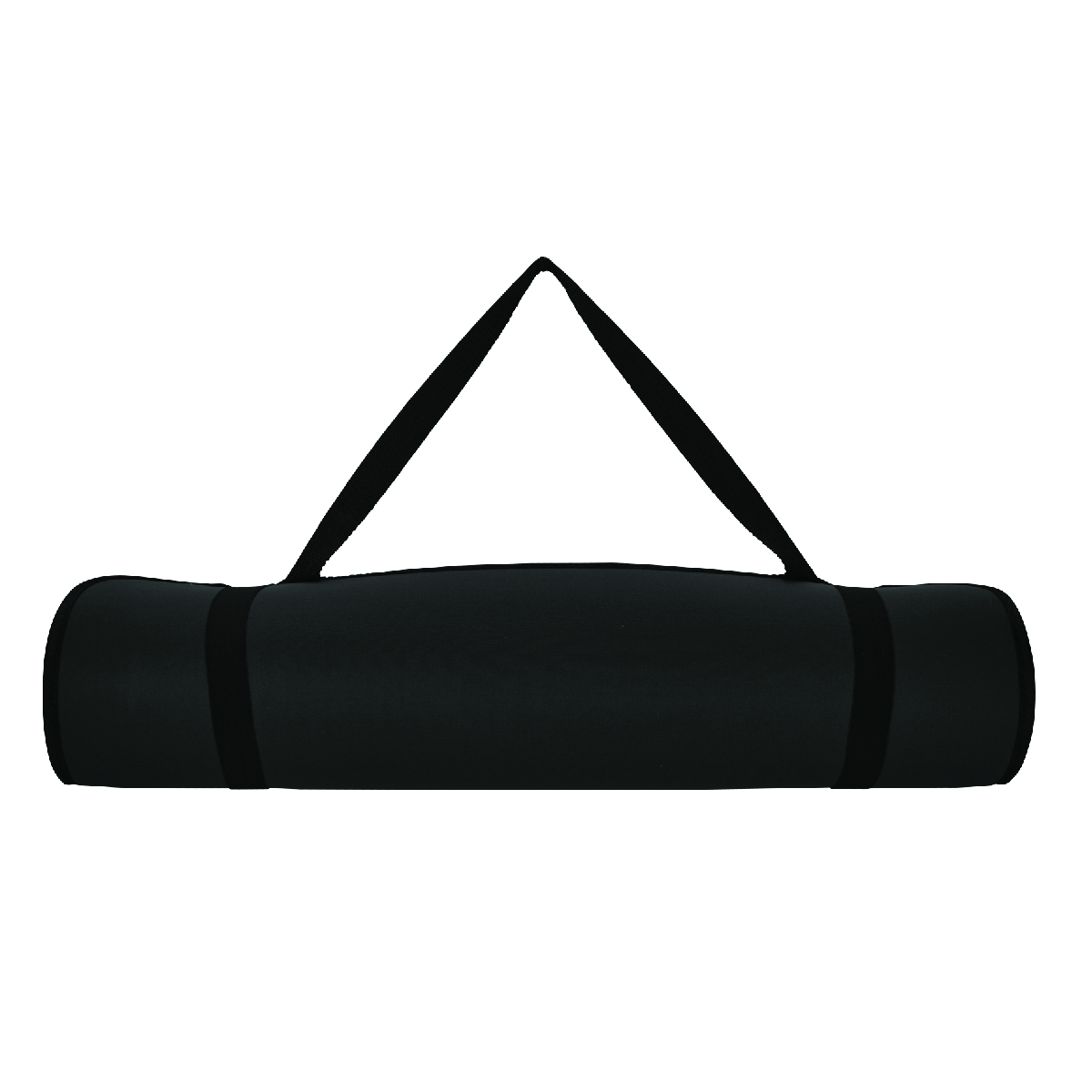 Black Yoga Mat with Shoulder Strap