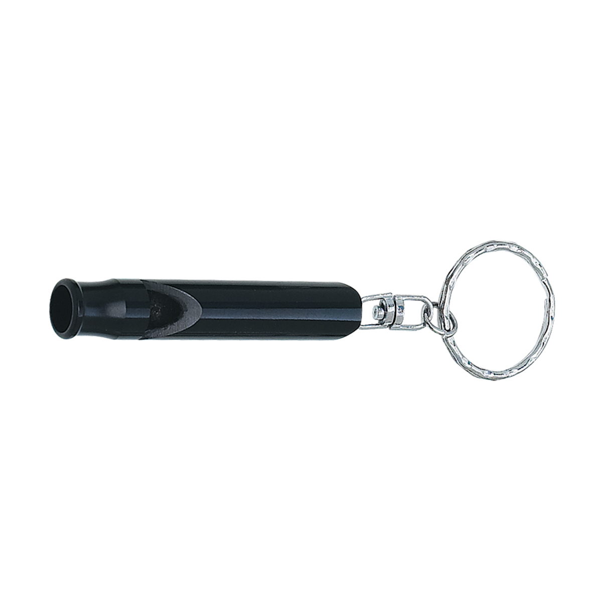 Black Whistle Key Ring