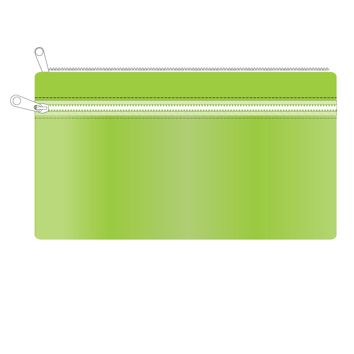 Lime Utility Pouch (9”W x 5”H)