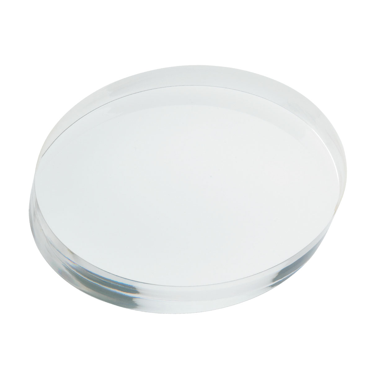 Clear Oval Acrylic Paperweight