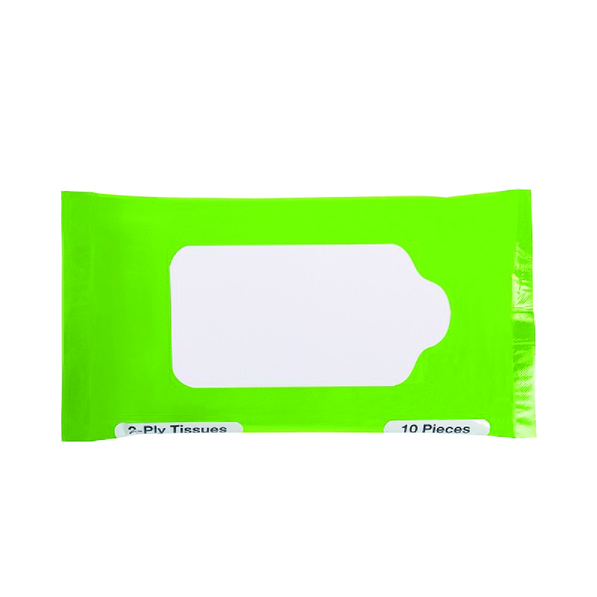 Lime Green Pocket Travel Facial Tissues