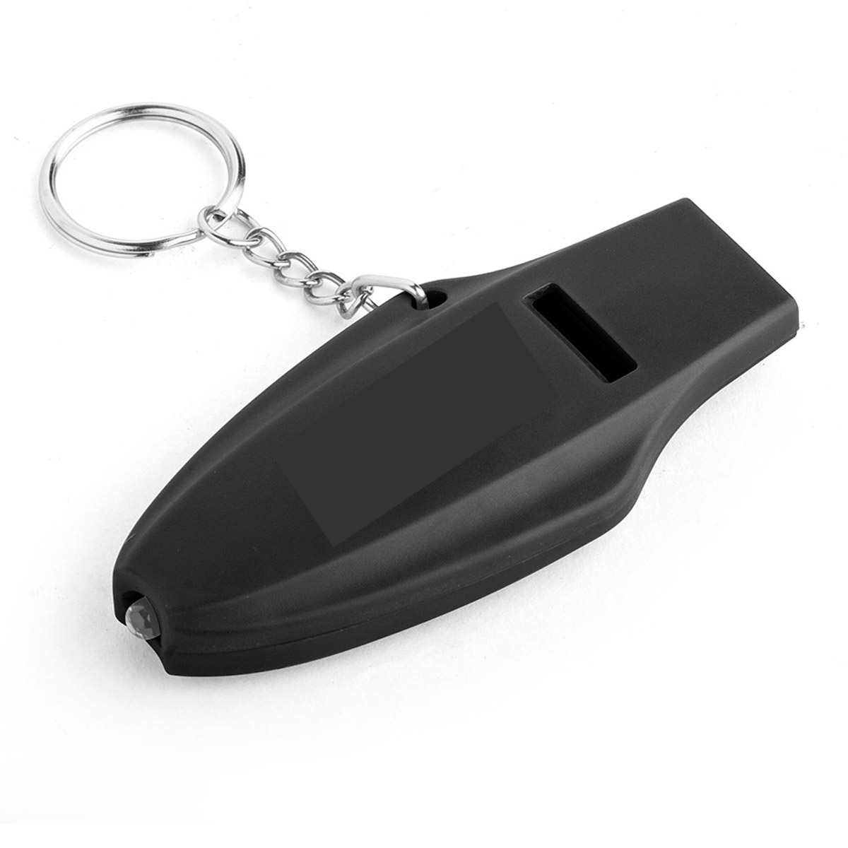 Black Oscen LED Whistle Keychain