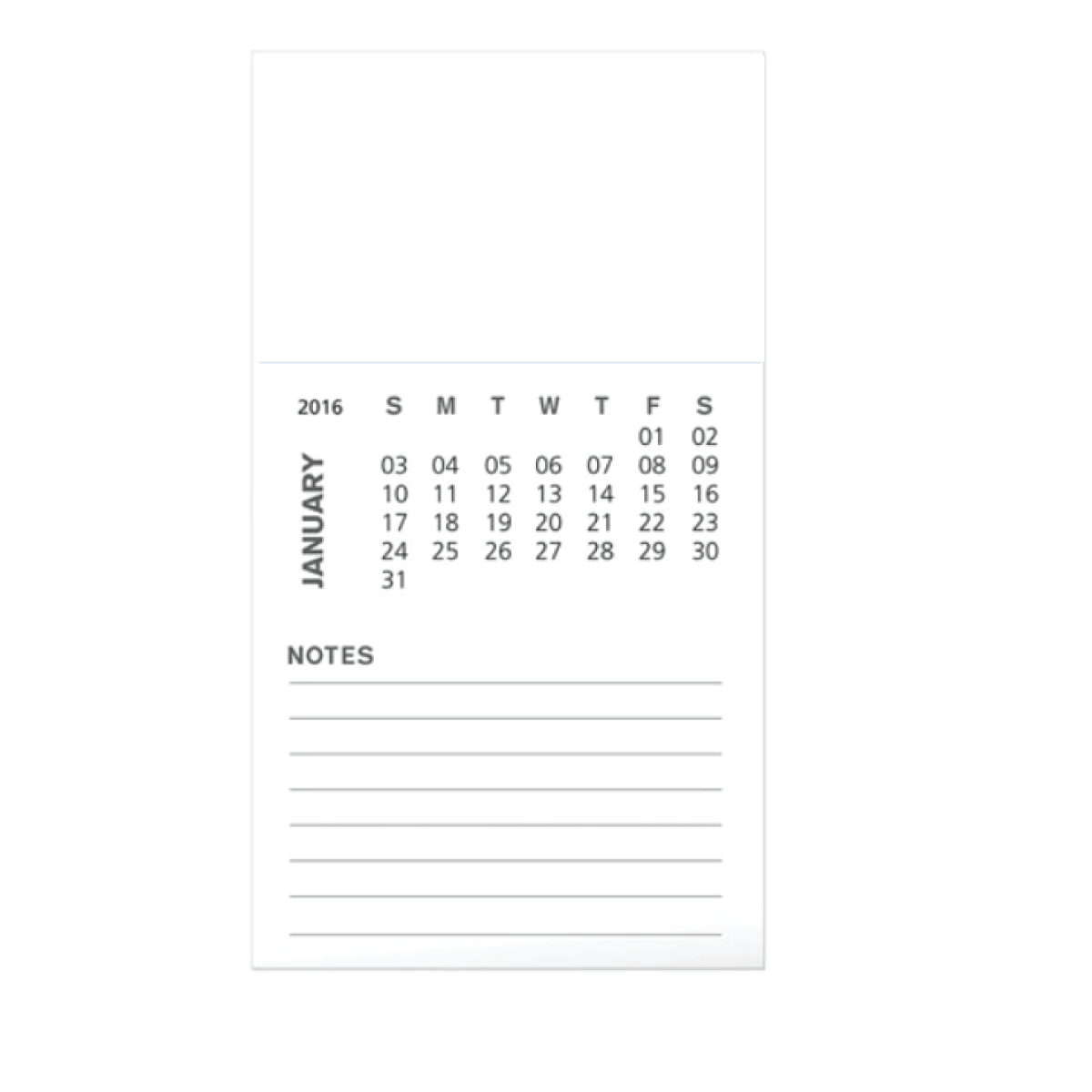 Full Color Process 1 Location BIC® Business Card Magnet with 12 Sheet Calendar