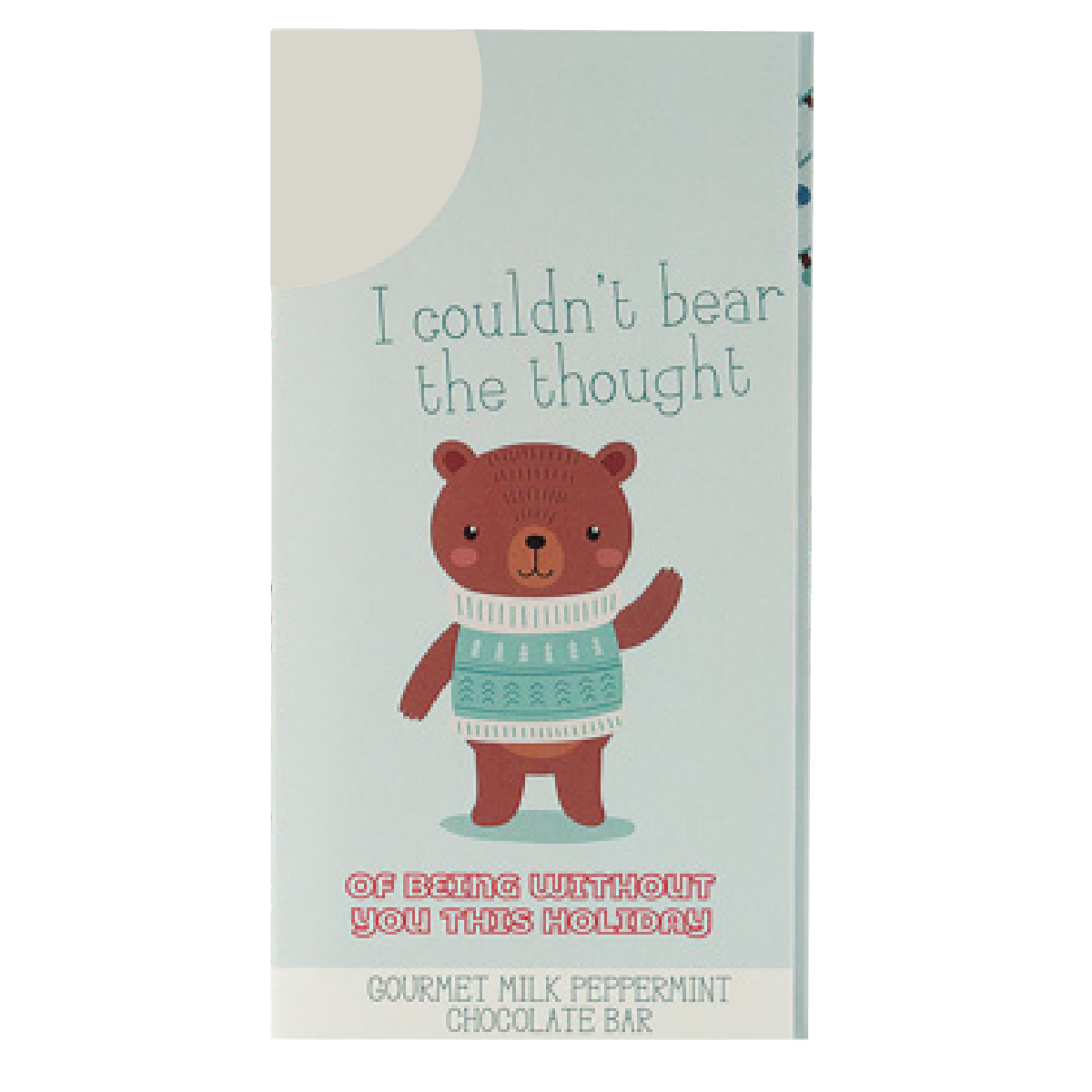 I Couldn't Bear The Thought Belgian Chocolate Holiday Greeting Card Box