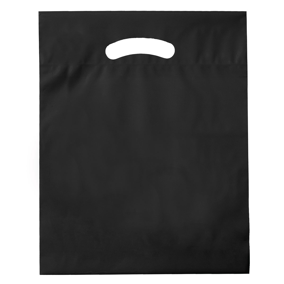 Black Die Cut Bag (12"W x 3" x 15"H)