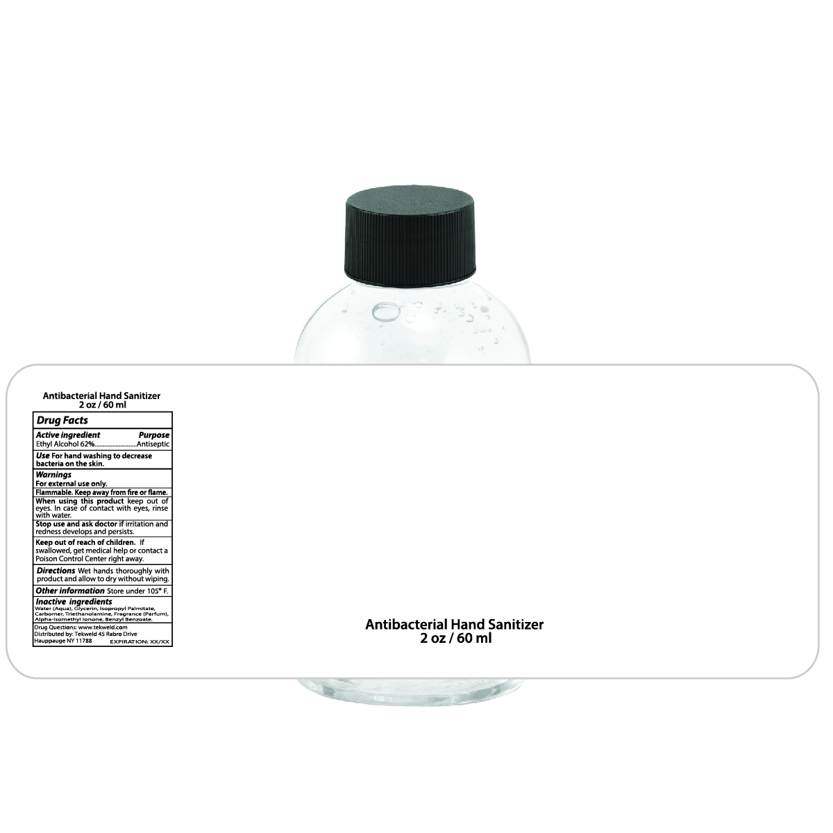 Clear Antibacterial Hand Sanitizer 2 oz 