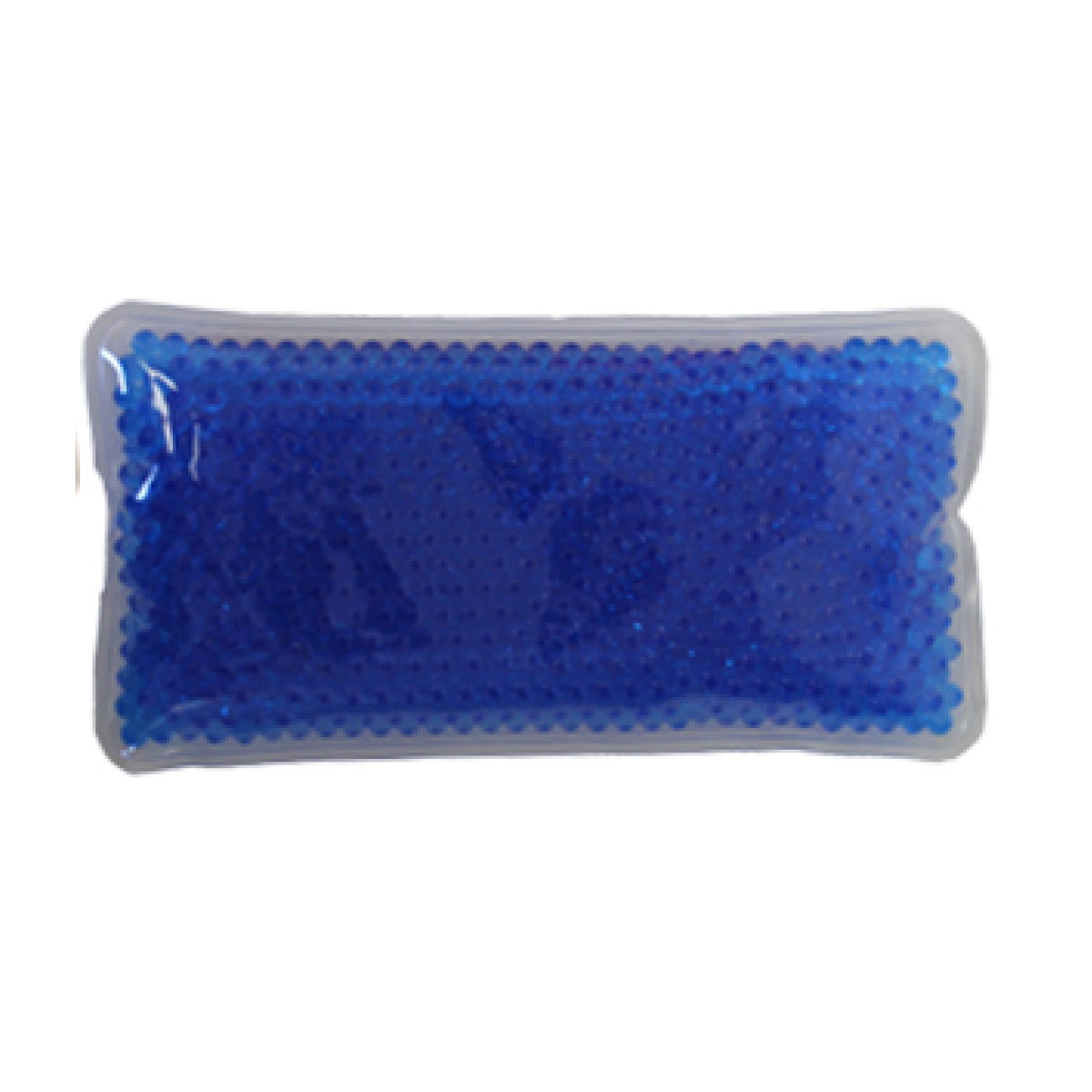 Blue Rectangle Gel Bead Hot/Cold Pack