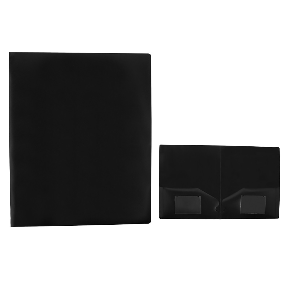 Black 2 Pocket Folder