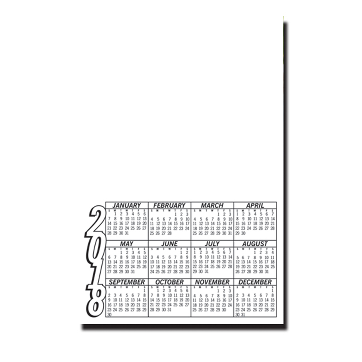 Standard Calendar Magnet
