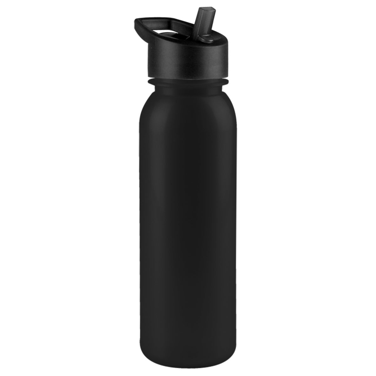 Metallic Black Terrain Metalike Bottle with Flip Straw Lid (24 oz)