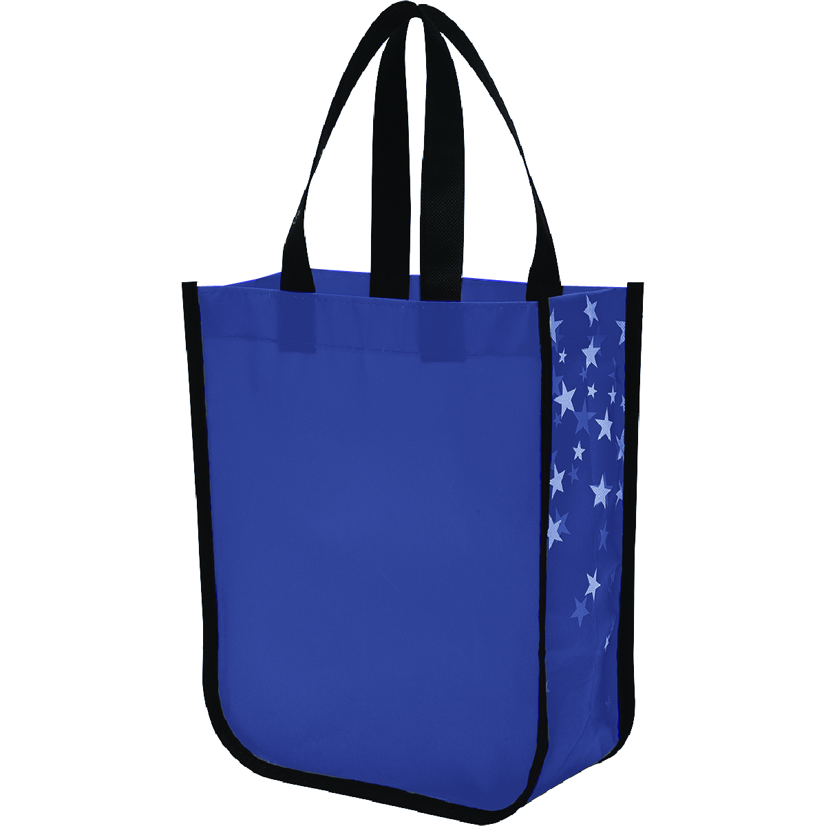 Blue Star Struck Laminated Non-Woven Tote Bag