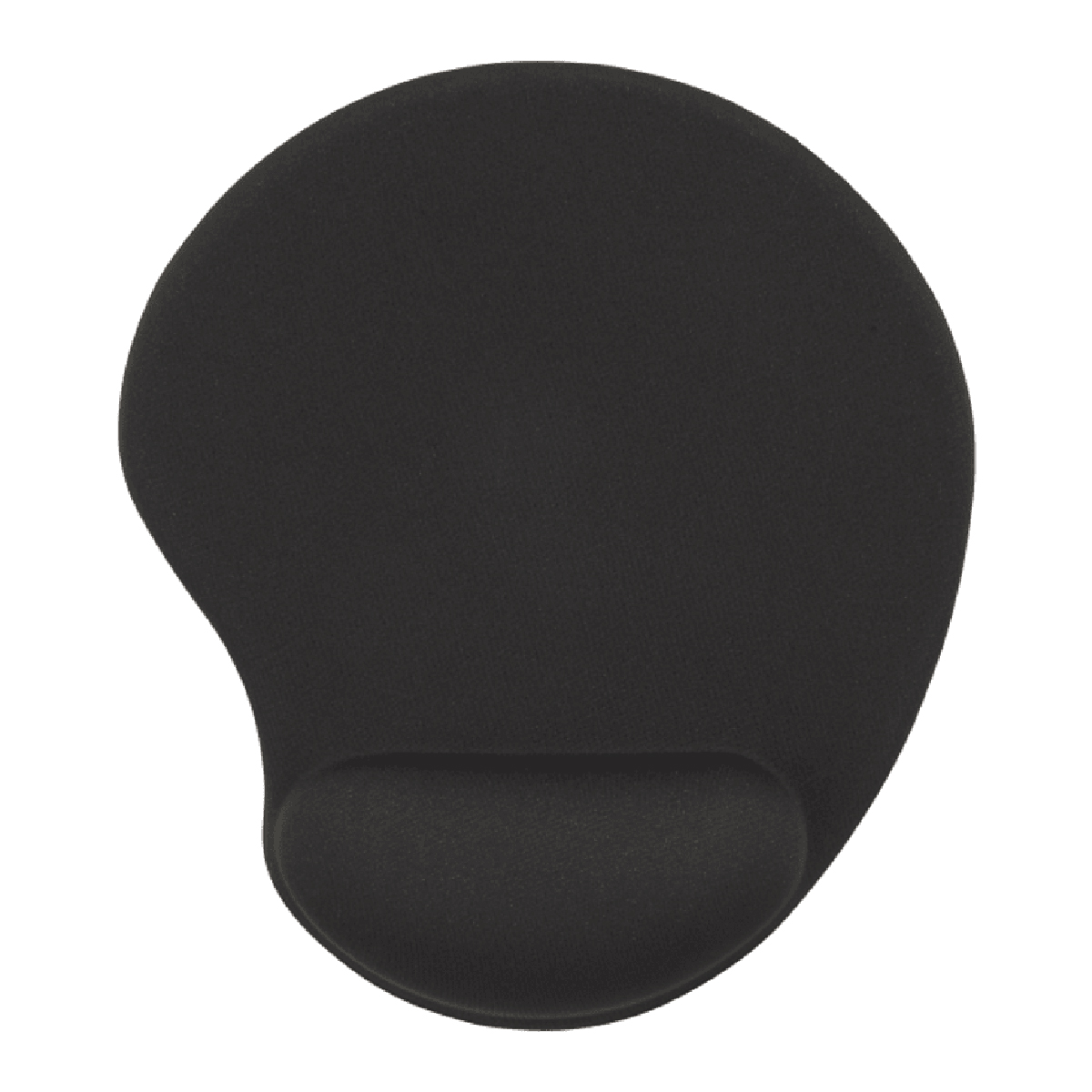 Black Solid Jersey Gel Mouse Pad / Wrist Rest