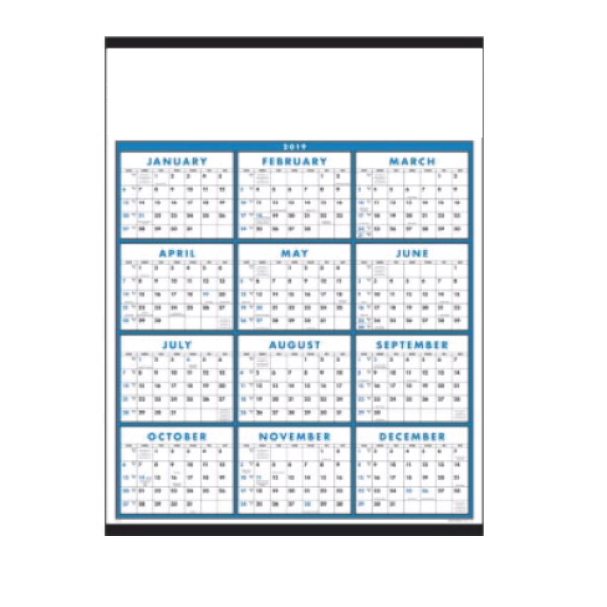 Screen Print 1 Color 1 Location Span A Year Calendar