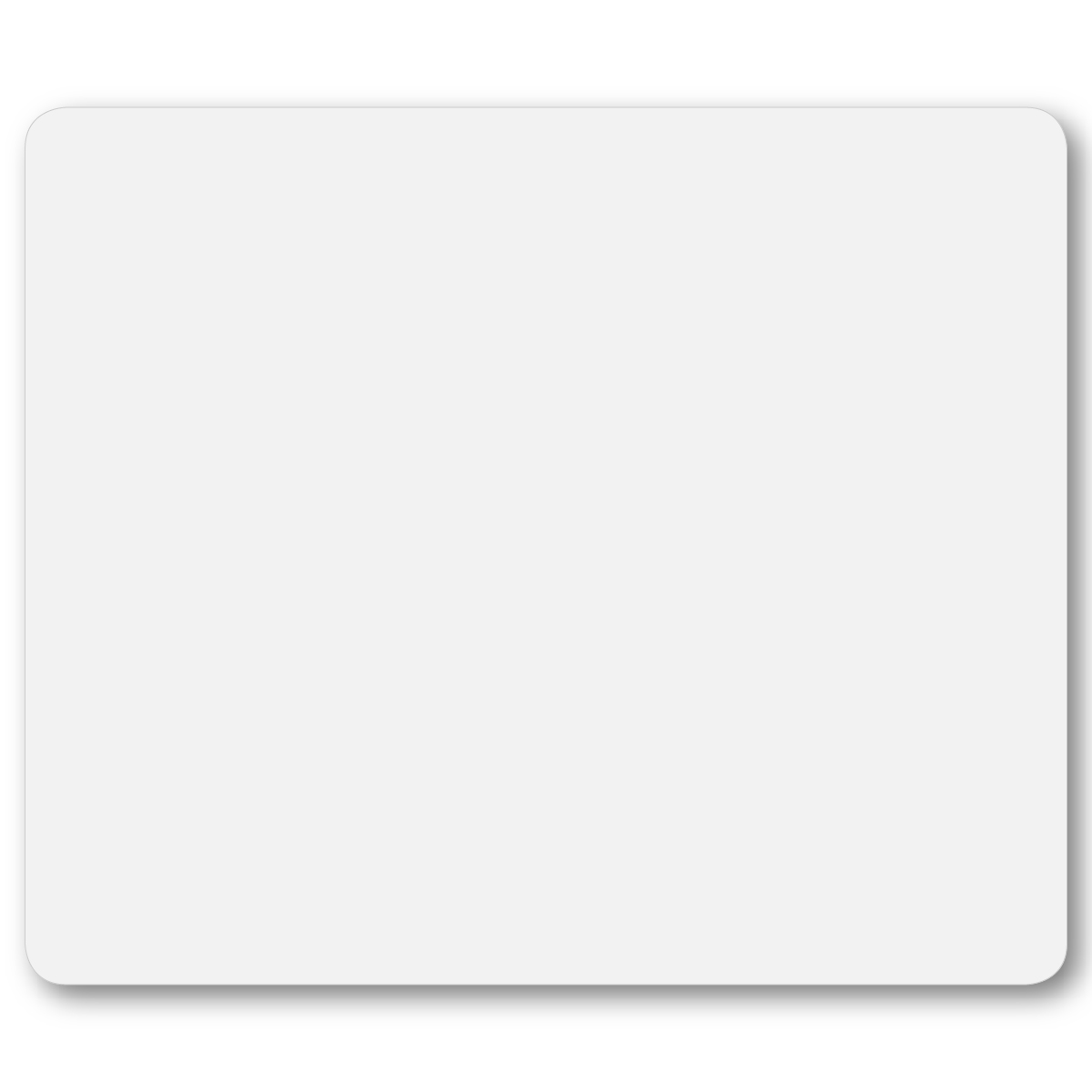 White HeavyDuty Mouse Pad - 1/8" x 8" x 9.5"                                                                                                                                                                  