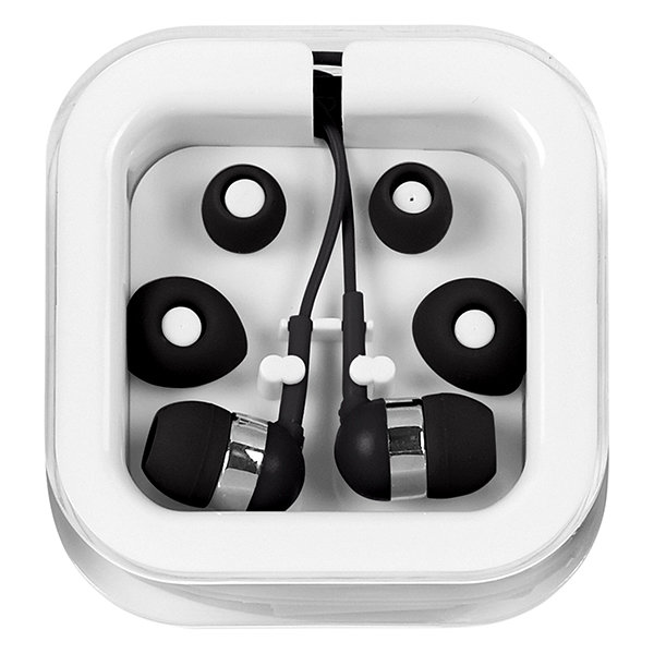 Black Earbuds with Microphone