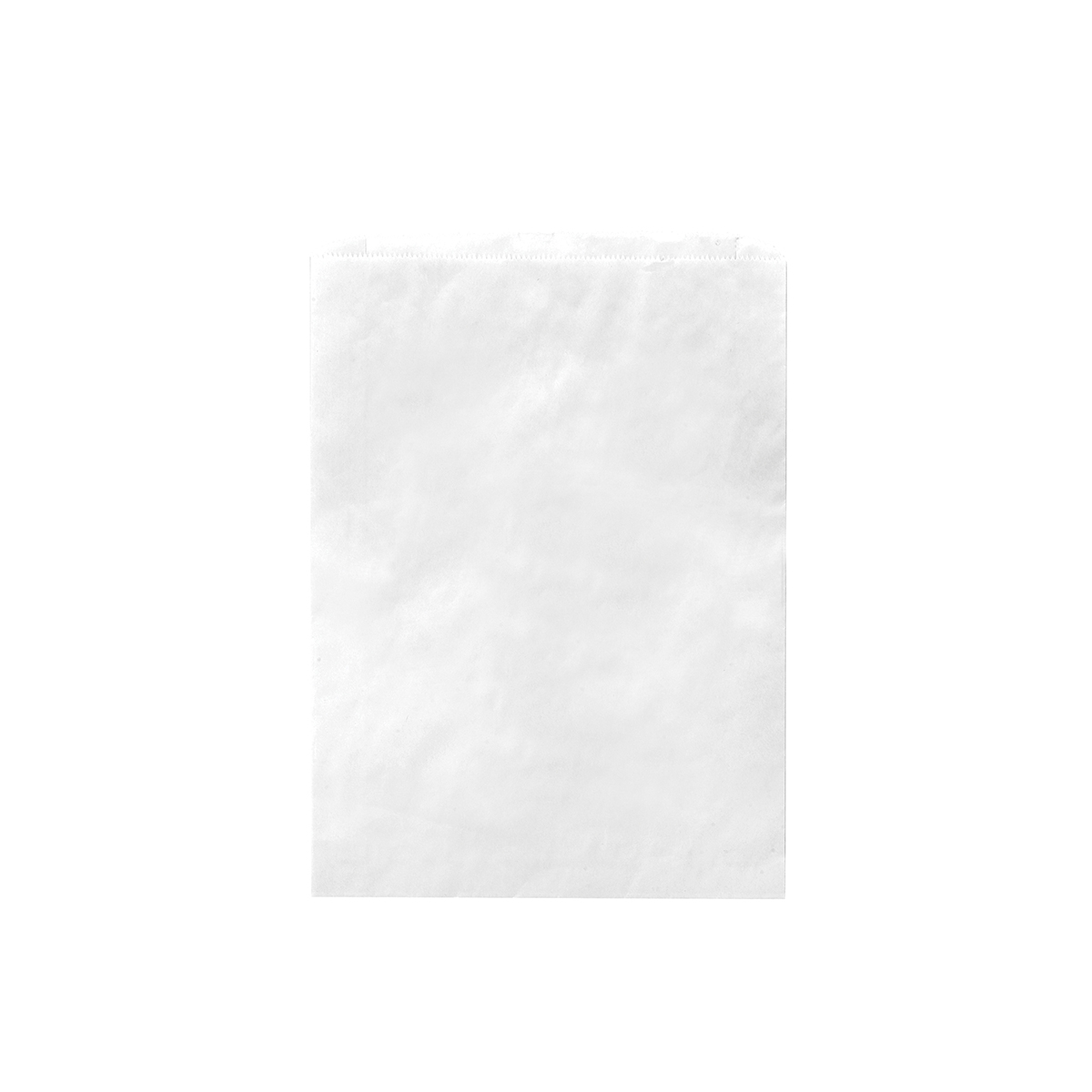 White White Kraft Paper Merchandise Bag (12Wx15L)