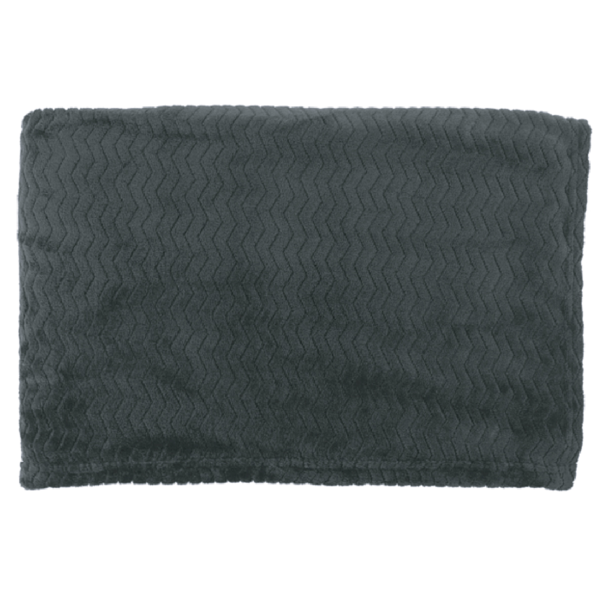 Black Microfiber Wave Blanket