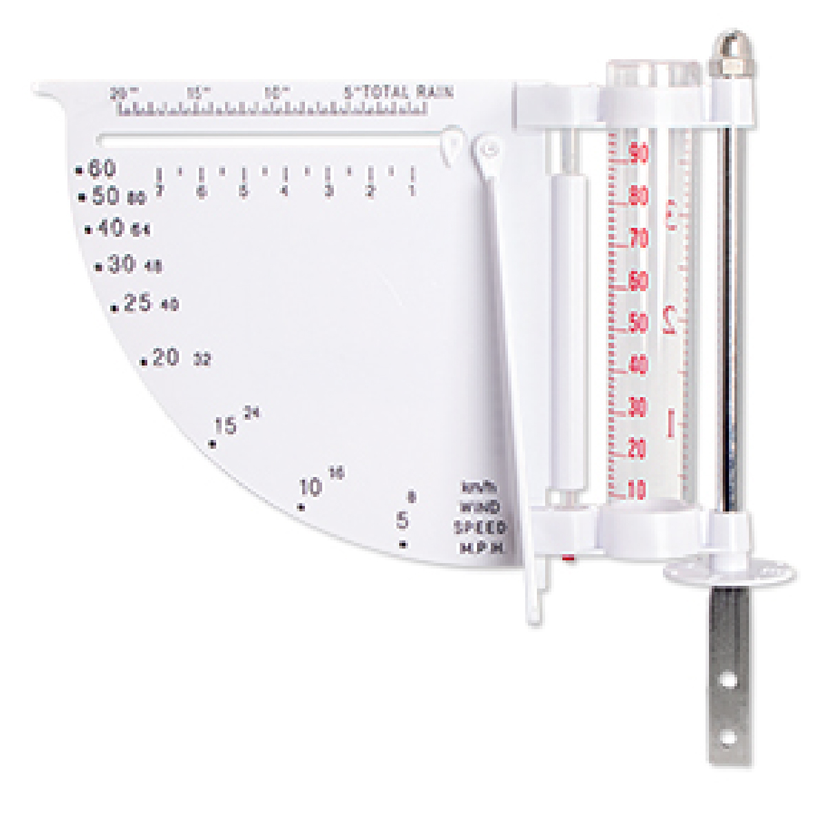 White 5 In 1 Weather Station