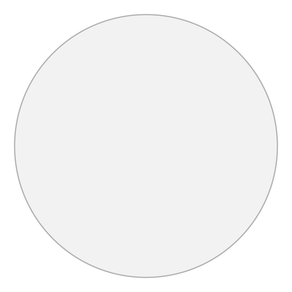 White 1" Circle Full Color Sticker