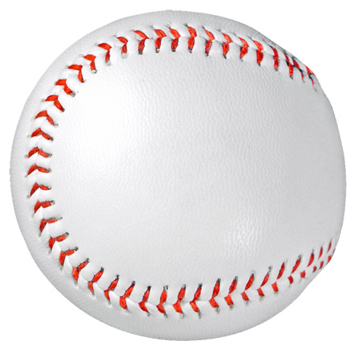 White Synthetic Leather Cork Core Baseballs