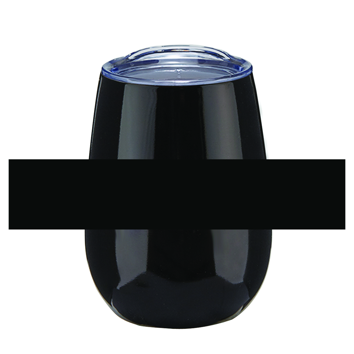 Black Vino Stainless Steel Stemless Wine Glass