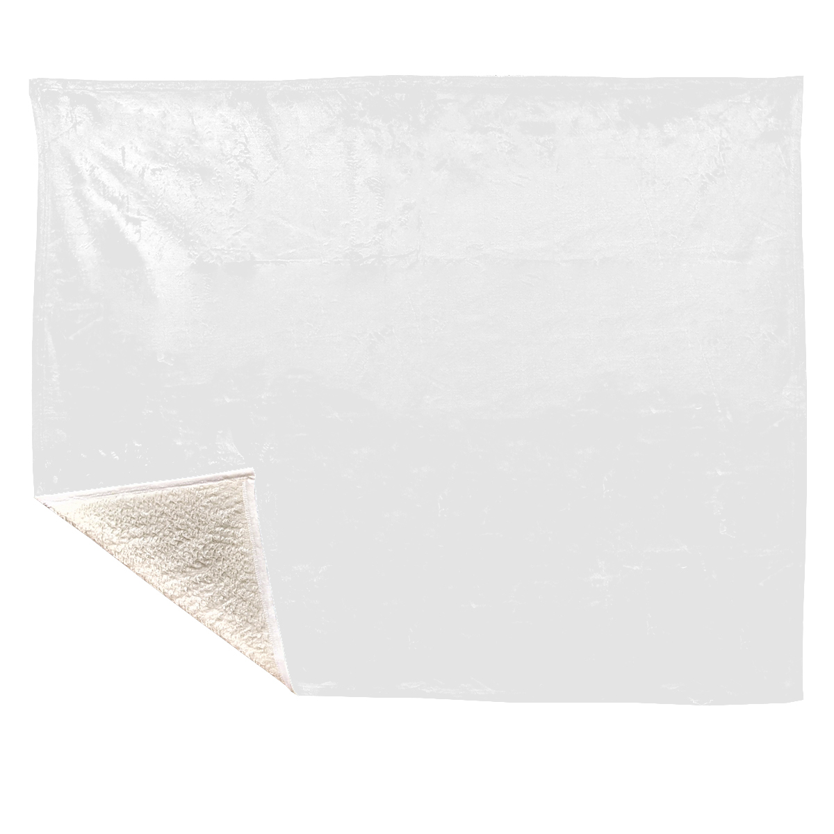White Silk Touch Sherpa Blanket - 50" x 60"