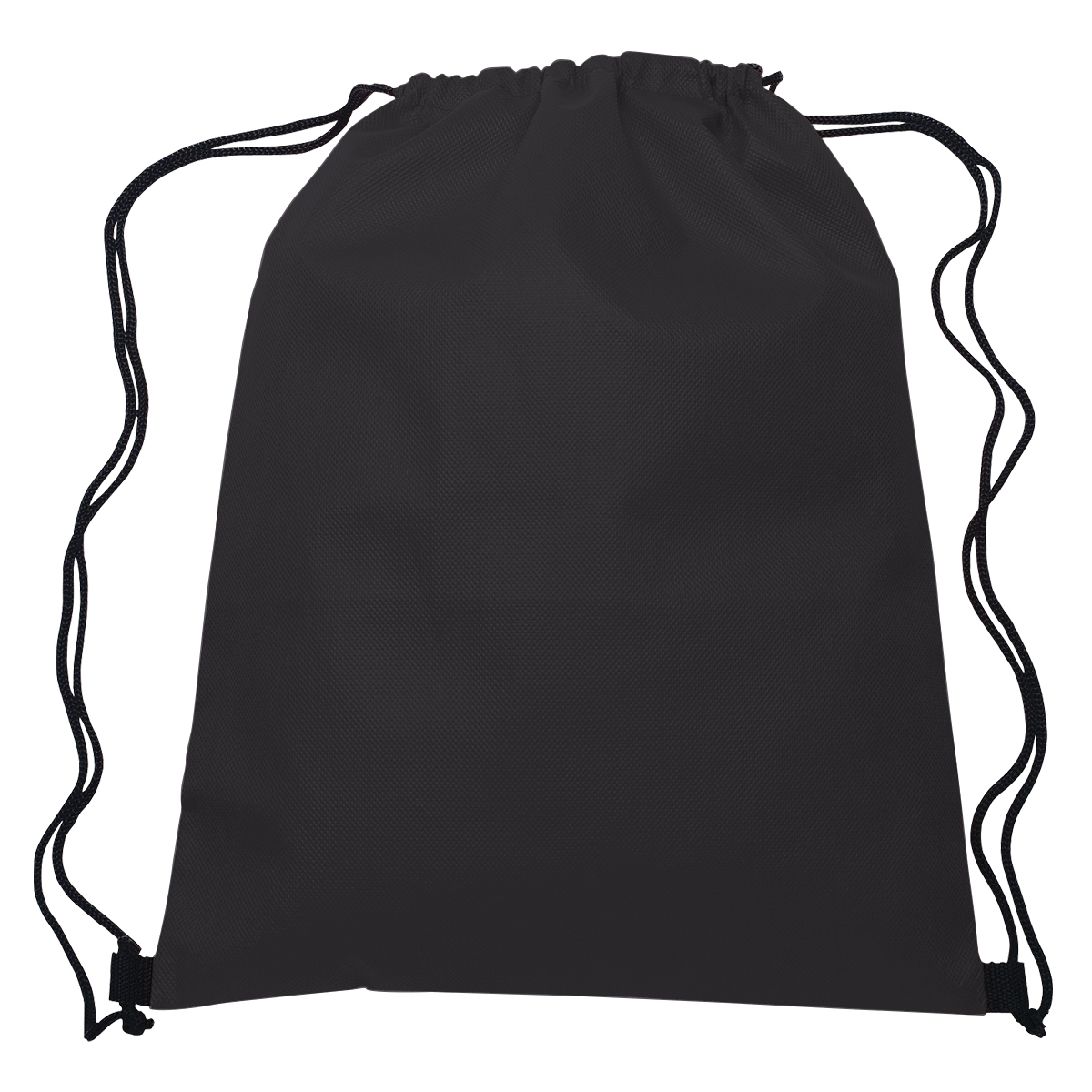 Black Non-Woven Drawstring Sport Pack