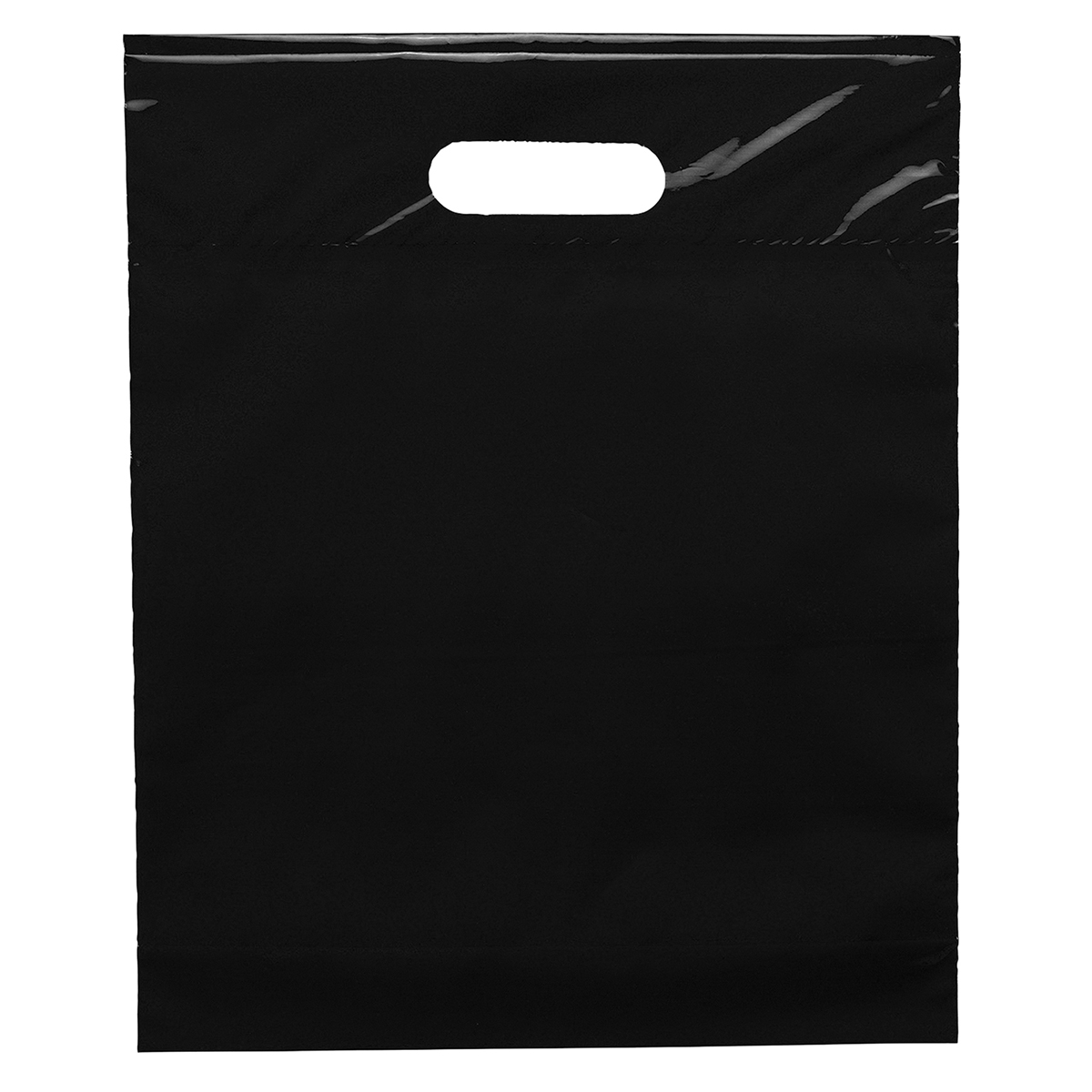 Black Die Cut Bag (12"W x 3"D x 15"H)