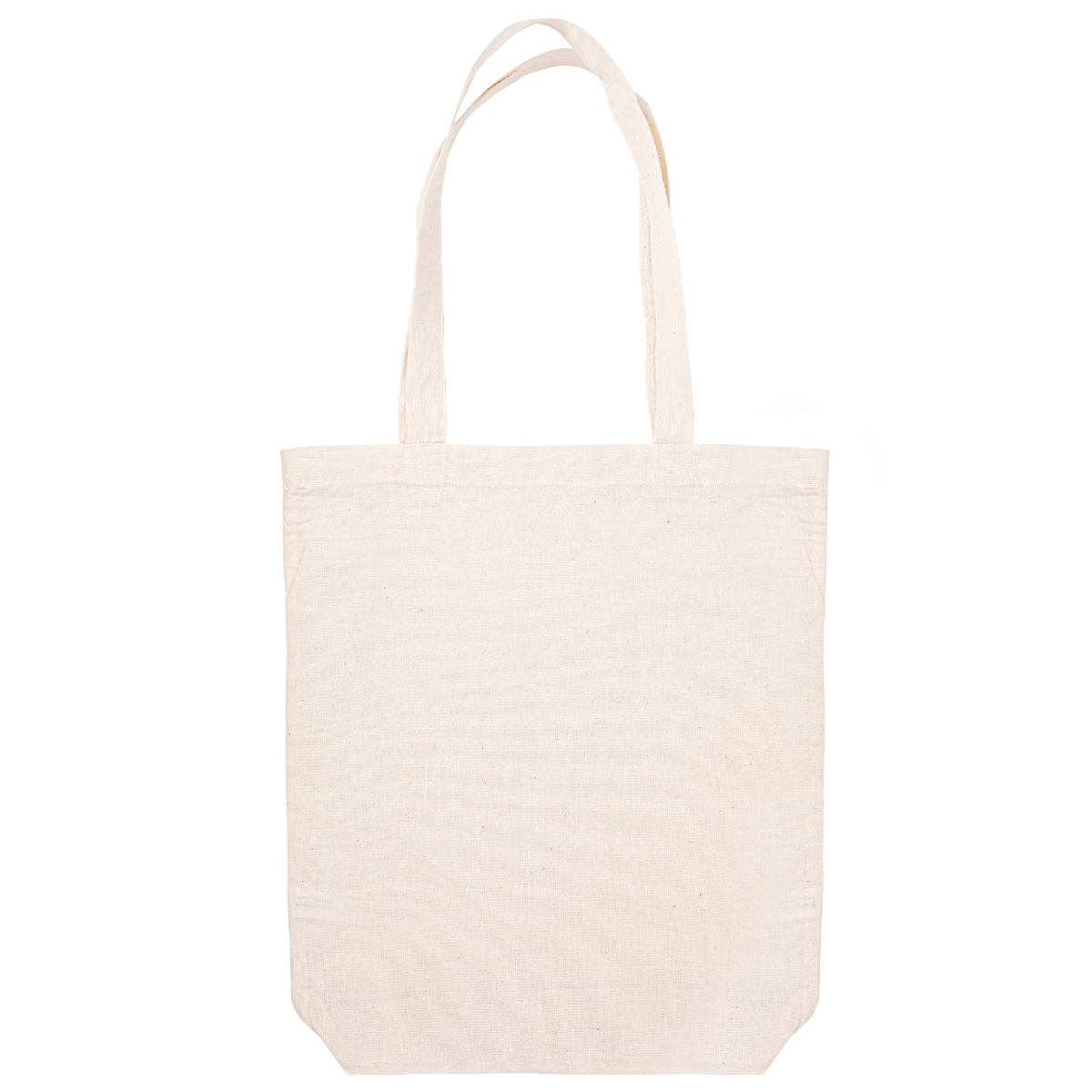 Natural 14”x17” Cotton Tote Bag with Gusset