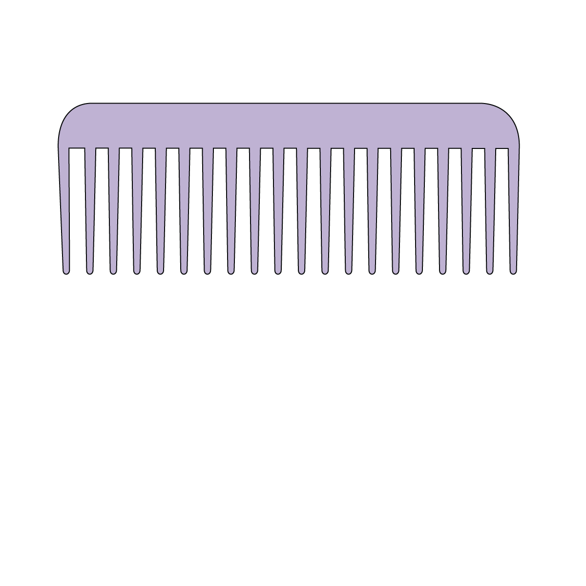 Lavender Volumizer Salon Comb 