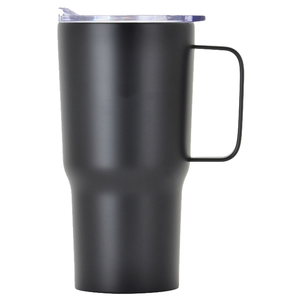 Black 20 oz Contoured Stainless Steel Travel Mug