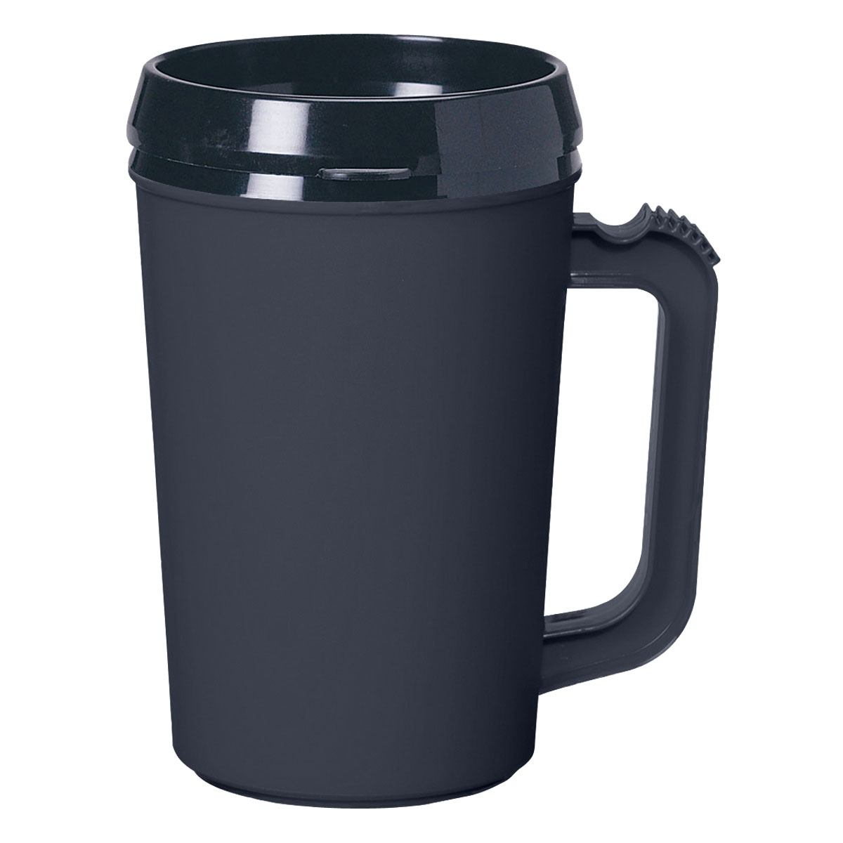 Black with Black Insert and Lid Thermo Insulated Mug (22 oz)