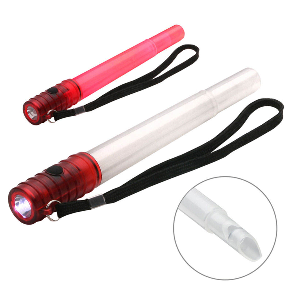 Red Emergency LED Glow Whistle