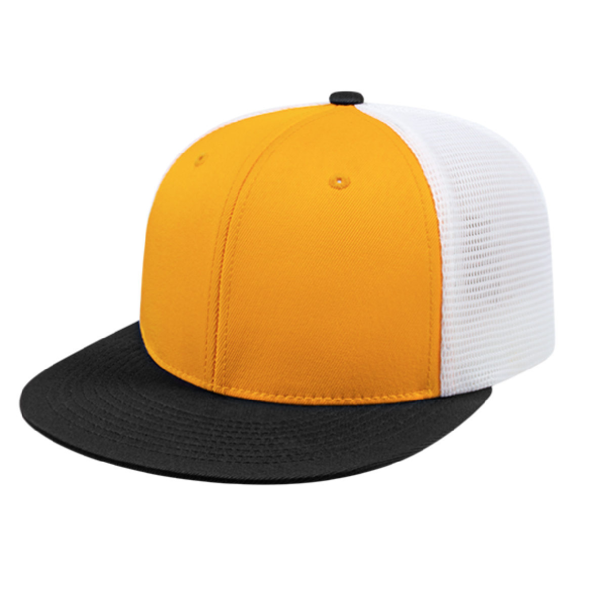 Athletic Gold/Black/White Flexfit® Performance Trucker Mesh Back Cap