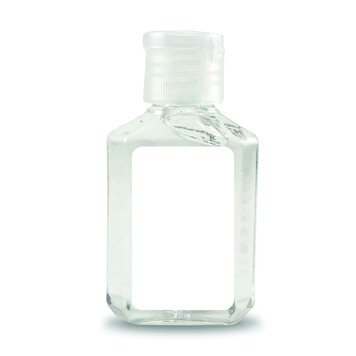 Clear Square Antibacterial Hand Sanitizer 2 oz 