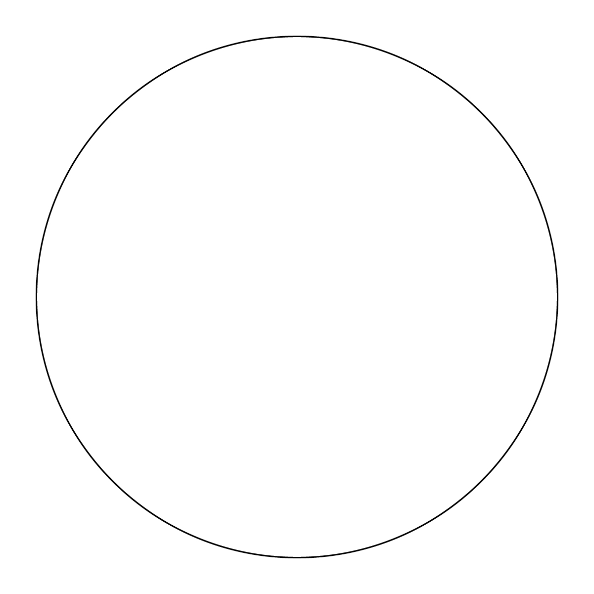 Chrome Poly White Digital Circle Decal (2") 