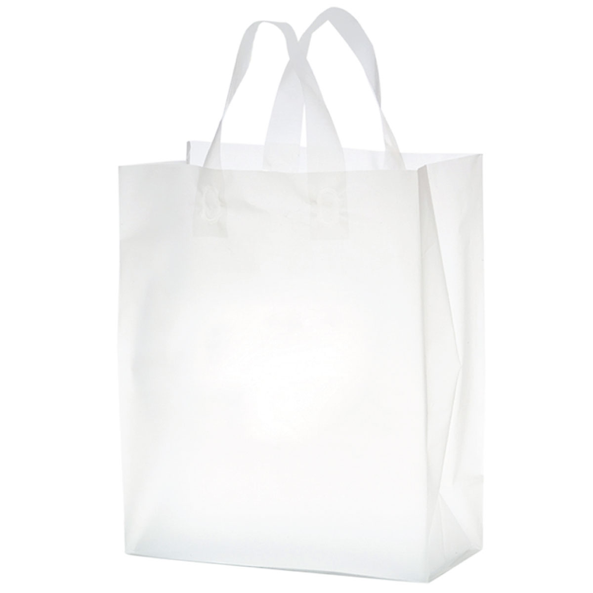 Clear Frosted Frosted Tote (8”W x 4”D x 11”H)