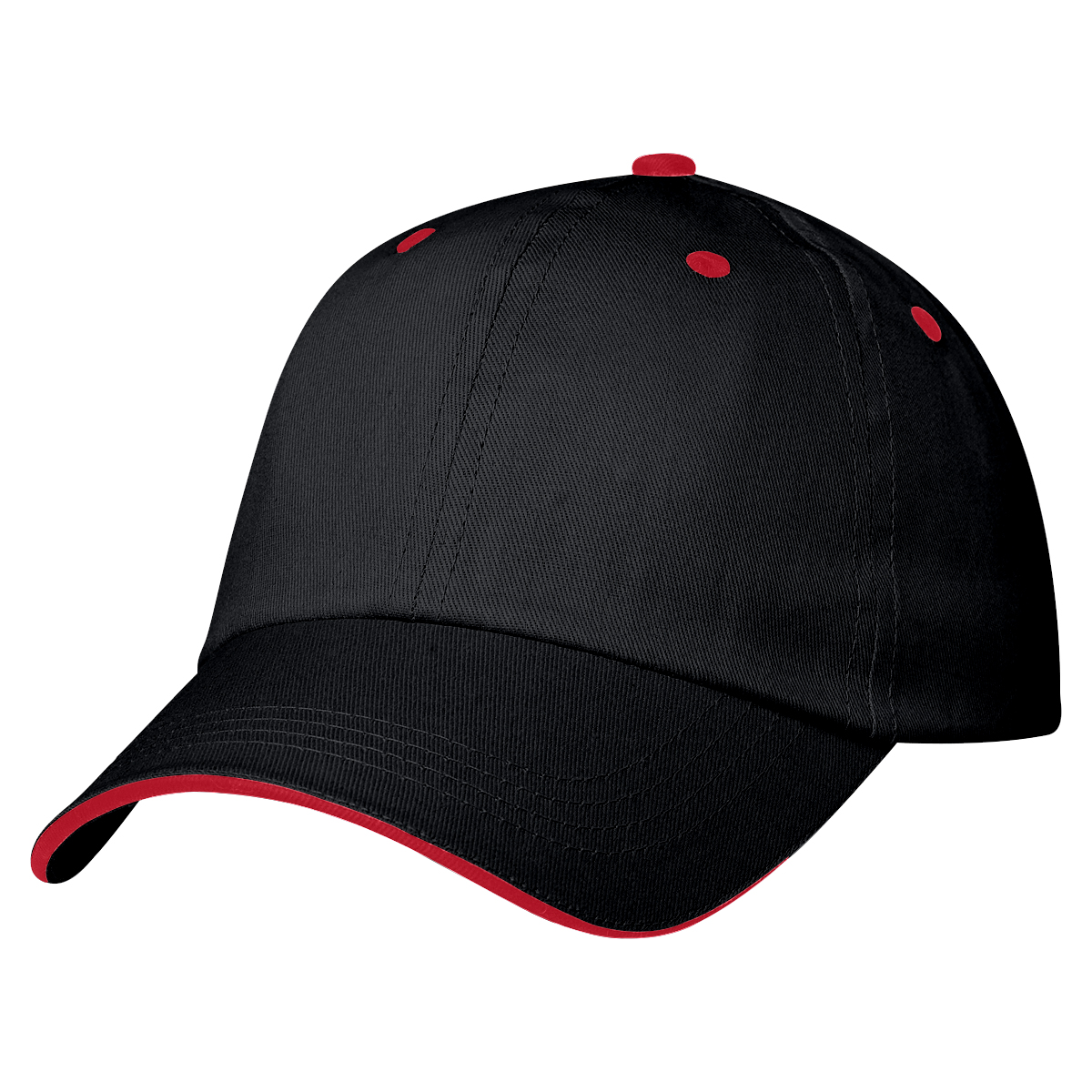 Black w/ Red Accents Price Buster Sandwich Cap