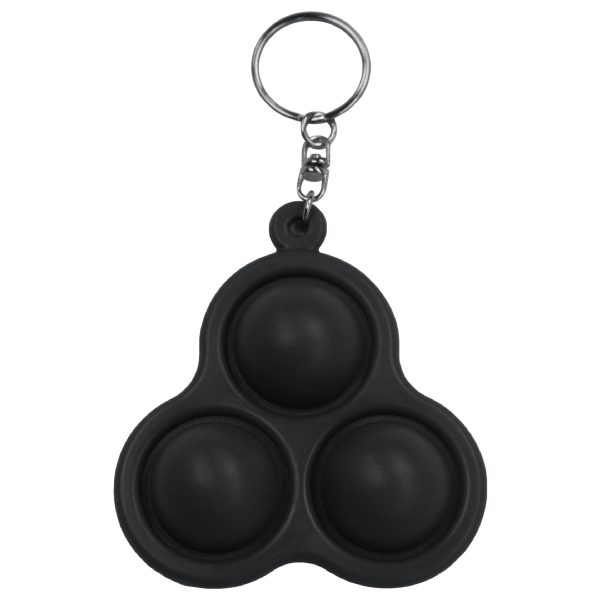 Black Pop 3 Bubbles Keychain
