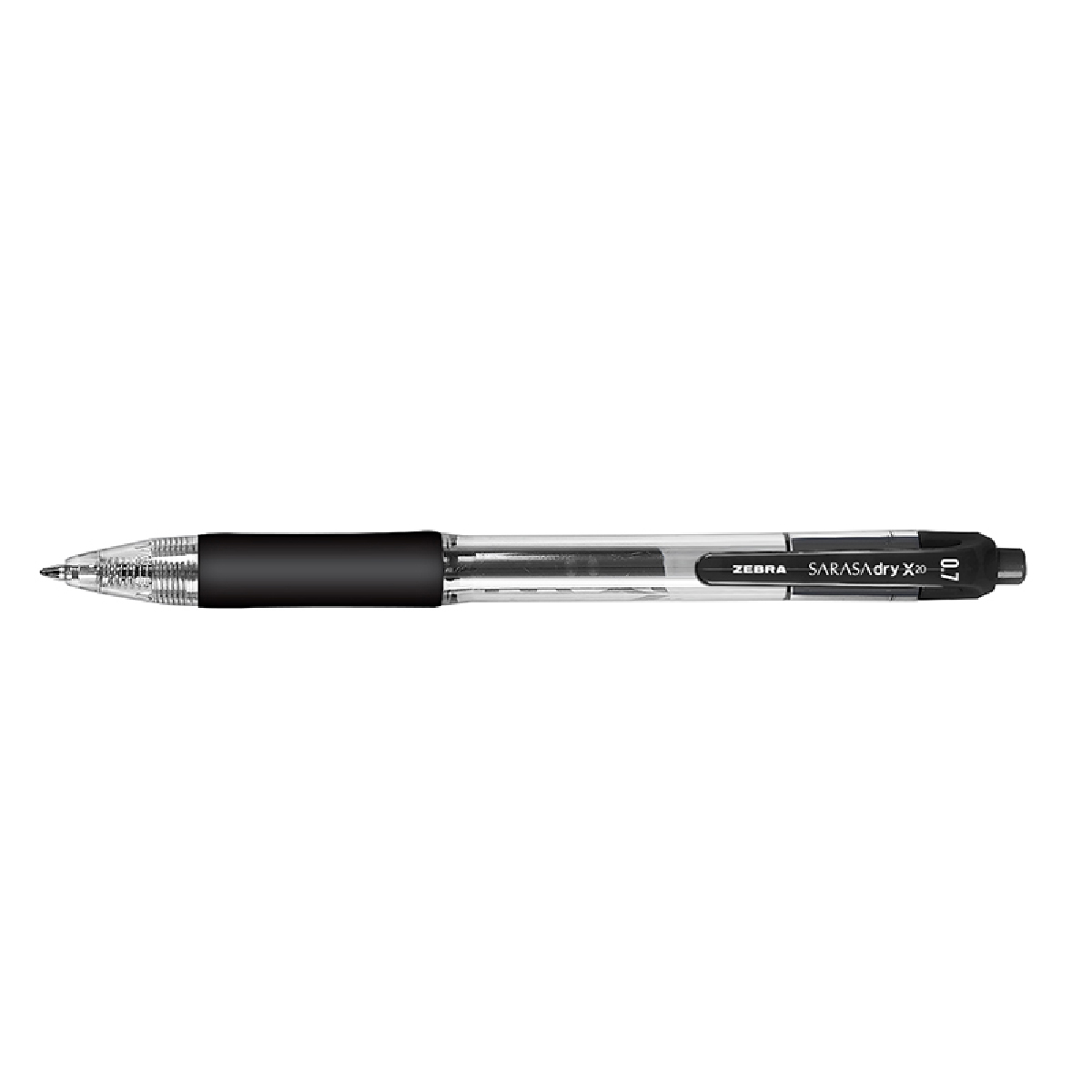 Black Zebra Sarasa Dry X-20 Retractable Gel Pen With Rubber Grip
