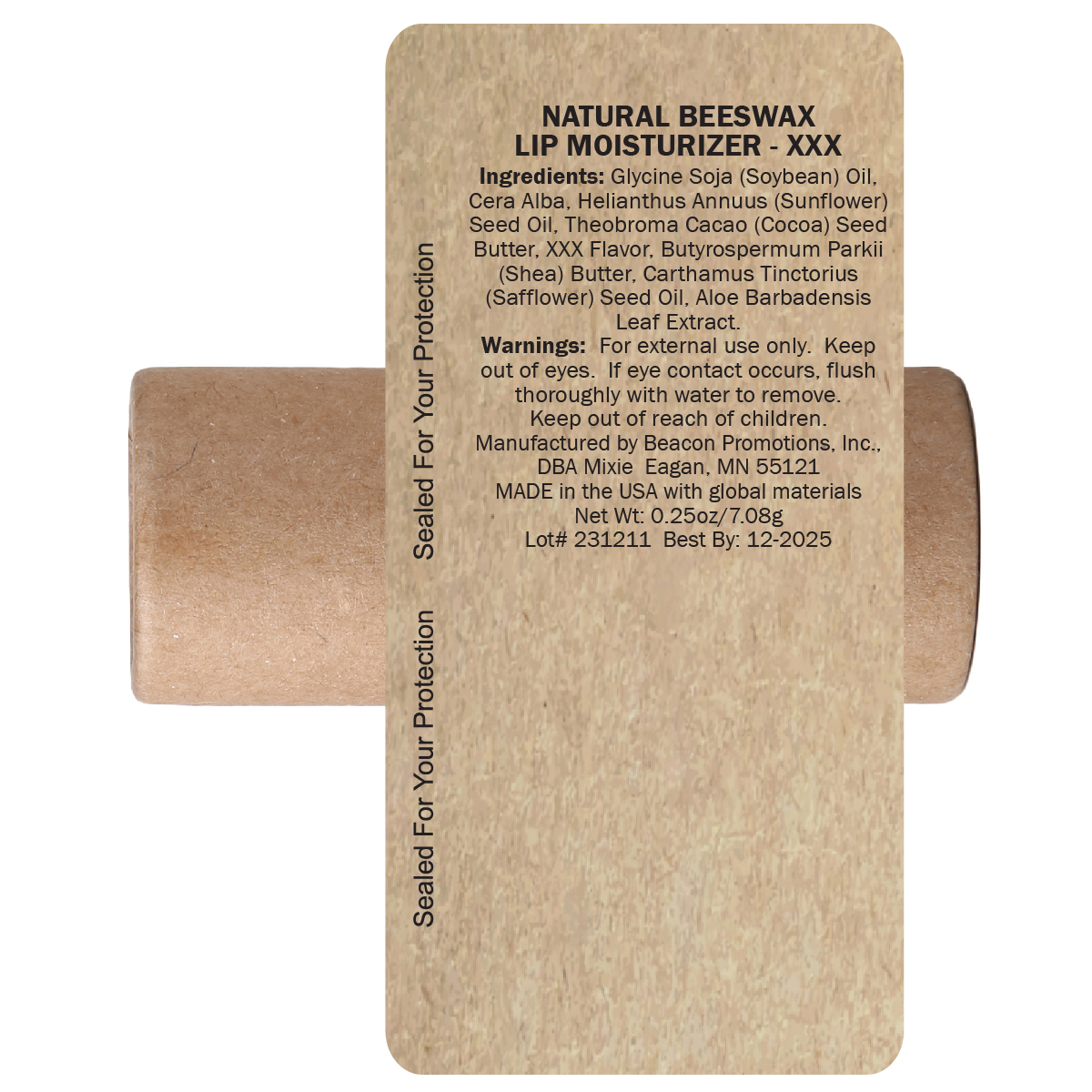 Natrural Kraft Paper Pout & Pucker Mini Lip Moisturizer