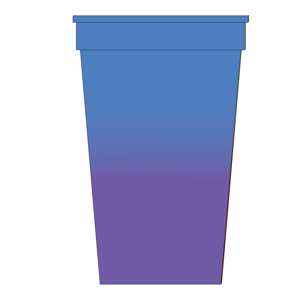 Blue to Purple Mood Stadium Cup Full Color 17 oz