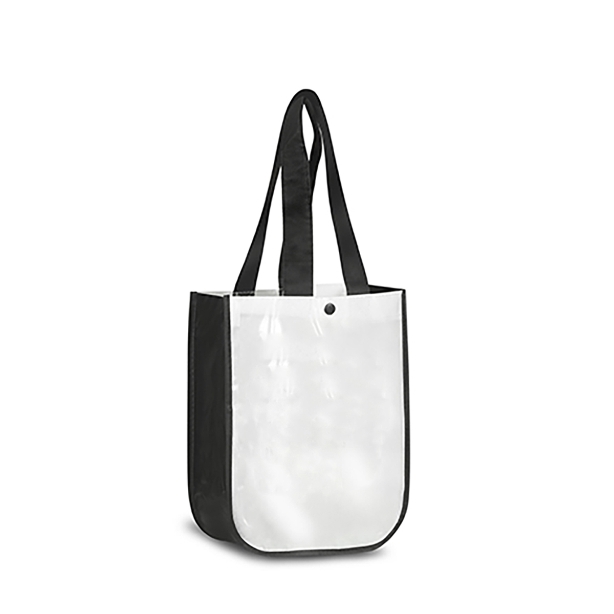 White/Black Recycled Fashion Tote Bag