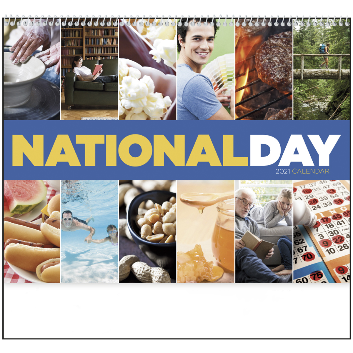 Multi-Color Good Value Calendars National Day Spiral