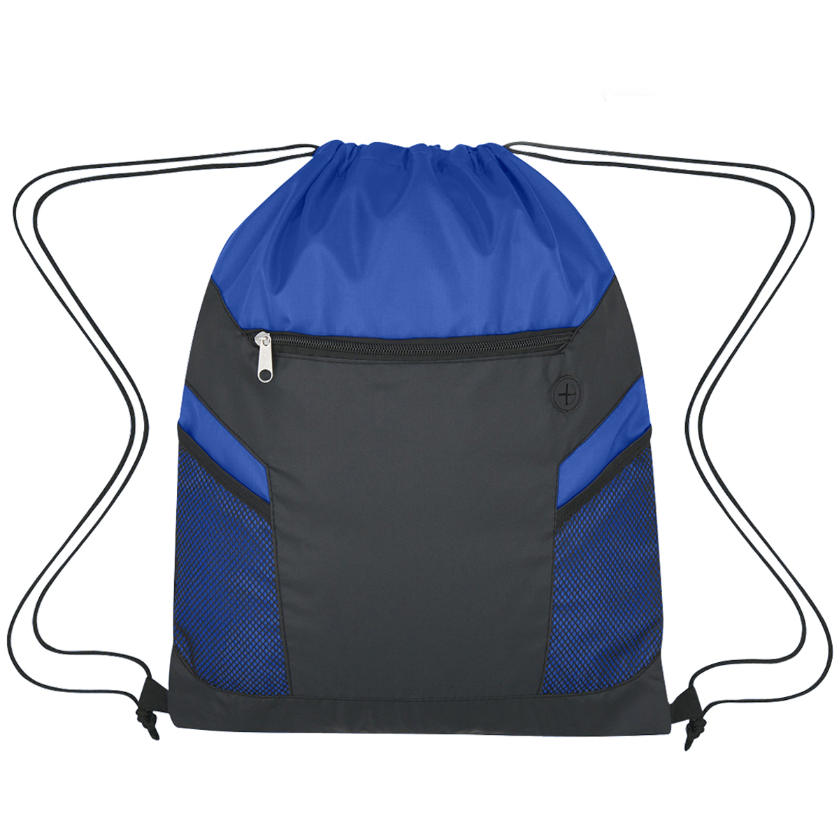 Blue Ripstop Drawstring Bag