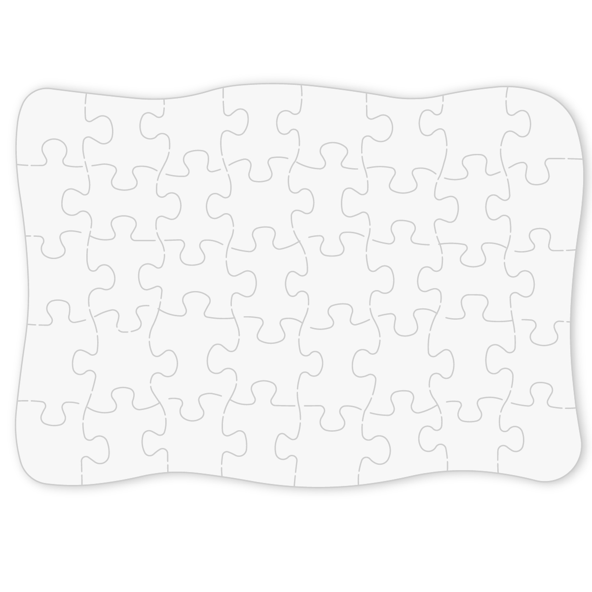 White 40-Piece Custom Full-Color Jigsaw Puzzle