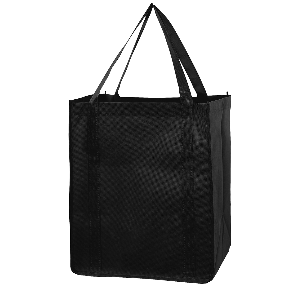 Black Recession Buster Grocery Bag with Insert (13"W x 10"G x 15"H)